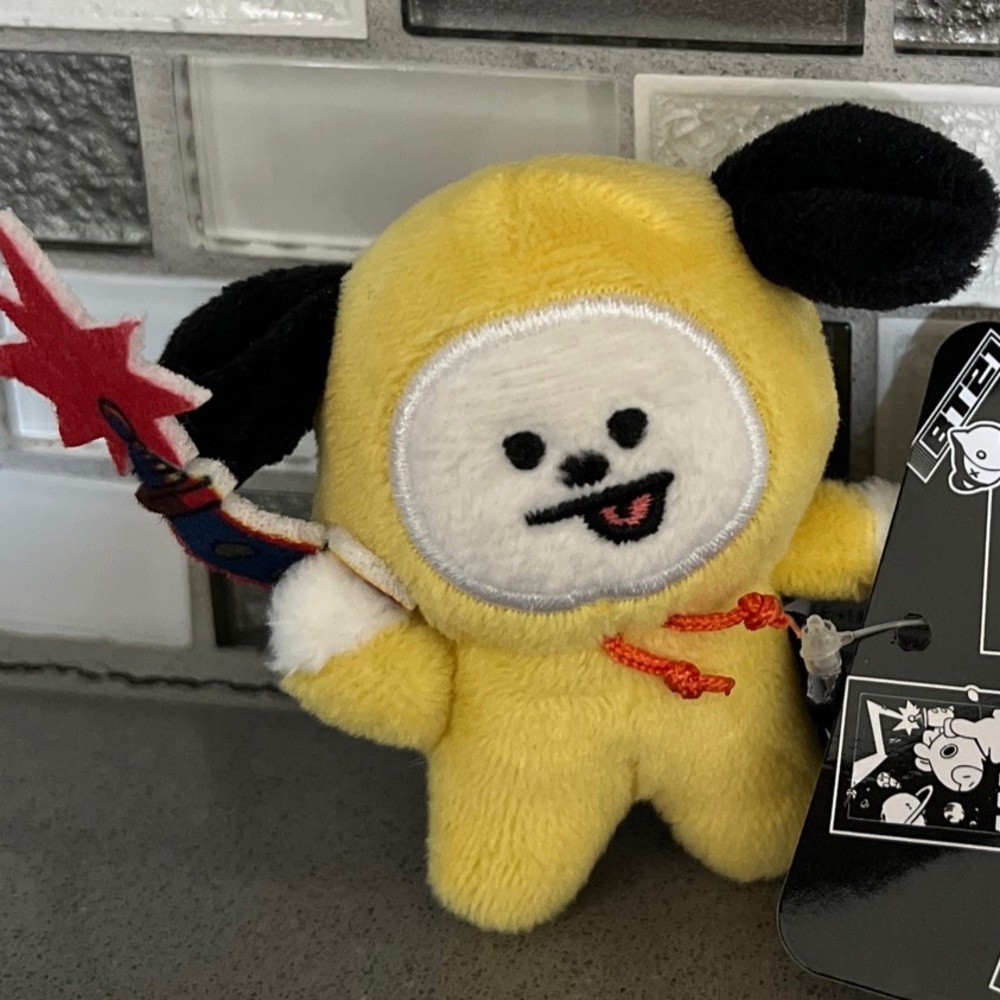 Official BT21 Line Friends SPACE CHIMMY Plush /  Jimin BTS / Kawaii / 3” / NEW